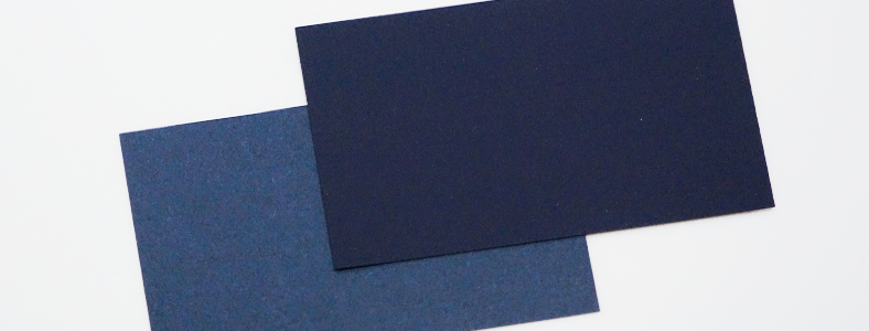 青い紙×白印刷